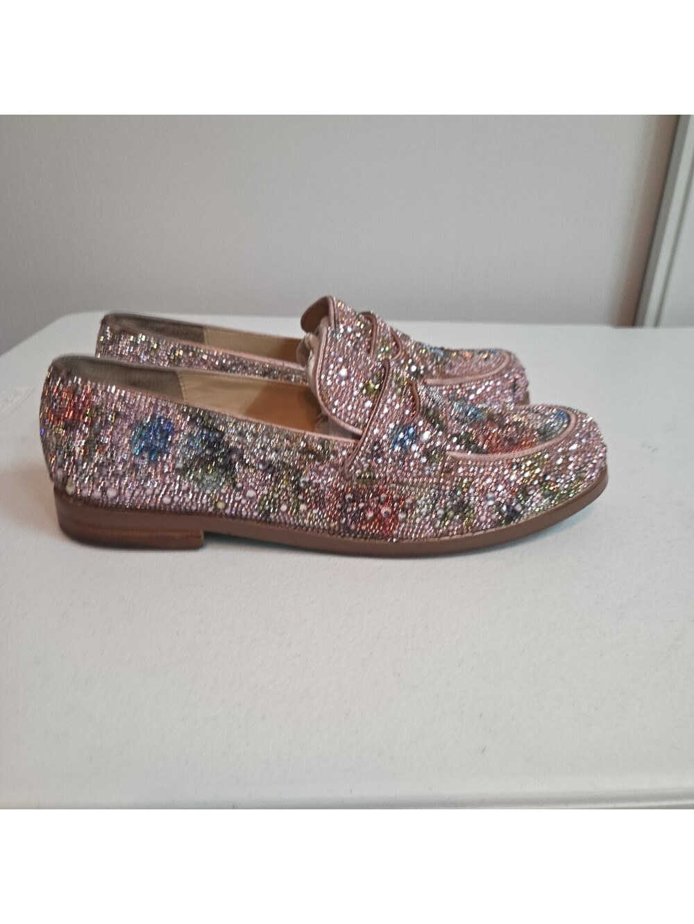 women's Betsey Johnson aron rhinestone loafers size 9 - Picture 4 of 14